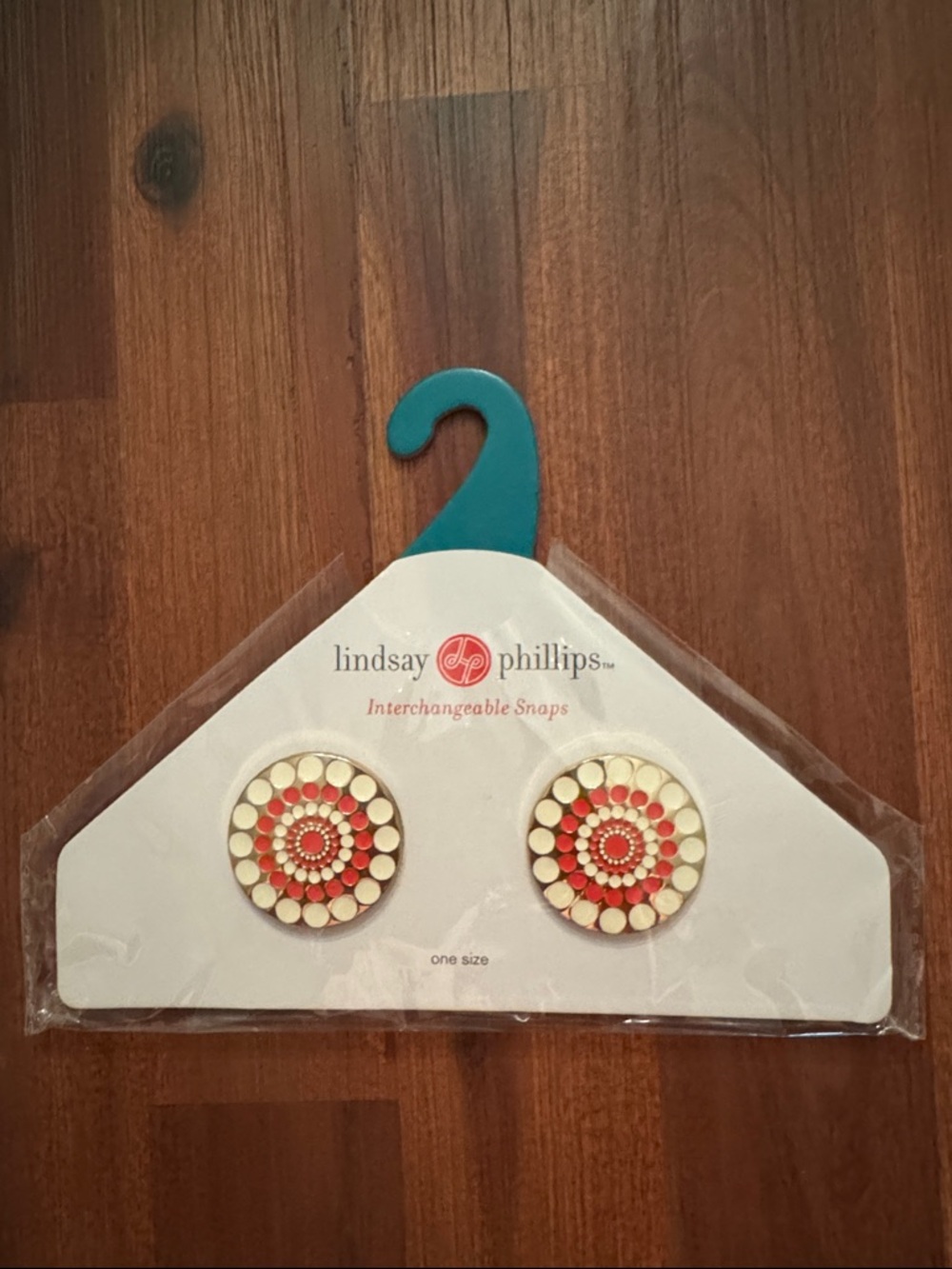 lindsay phillips Cream and Coral Flip flop Snaps
